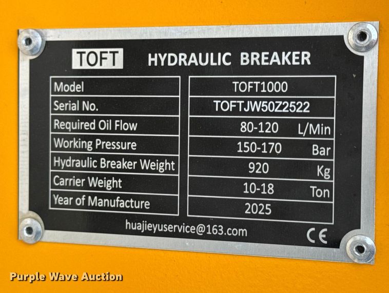image for item EN0773 2025 Toft TOFT1000 breaker