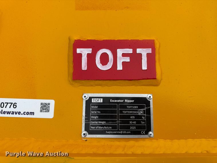 image for item EN0776 2025 Toft TOFT10ER excavator ripper tooth