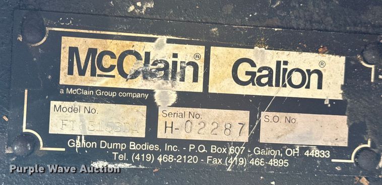 image for item EN0791 McClain Galion FT63153DA hoist