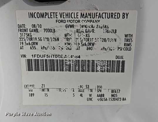 image for item EO4906 2011 Ford F550 dump flatbed truck