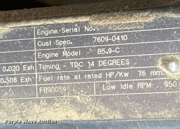 image for item EP2719 1999 Badger 1085D wheeled excavator