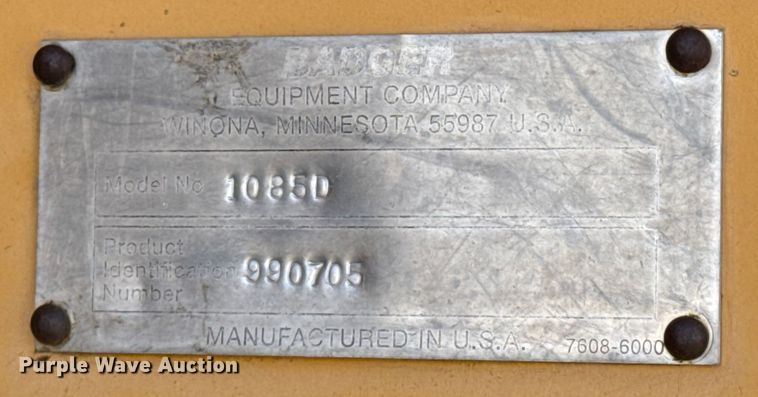 image for item EP2719 1999 Badger 1085D wheeled excavator