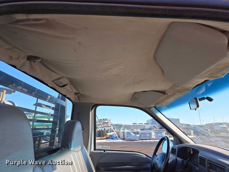 image for item ES2636 1999 Ford F250 flatbed pickup truck