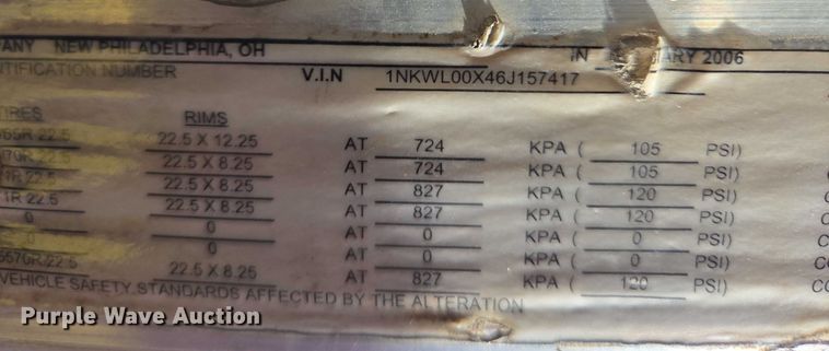 image for item ES2656 2006 Kenworth W900 ready mix truck