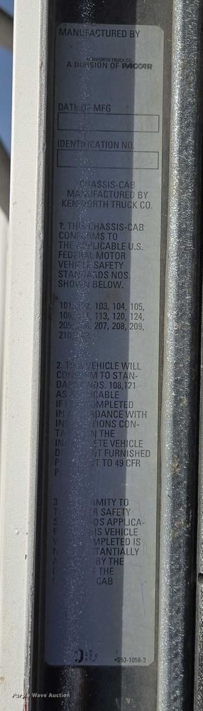 image for item ES2657 2003 Kenworth W900 ready mix truck