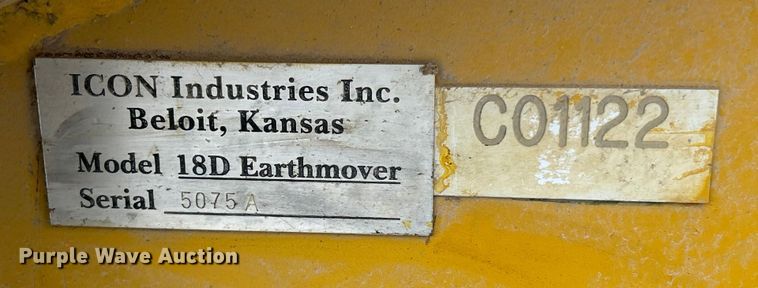image for item ET6748 Icon 18D Earthmover scraper