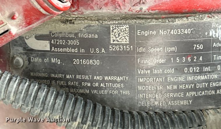 image for item ET6776 2017 Freightliner 114SD dump truck