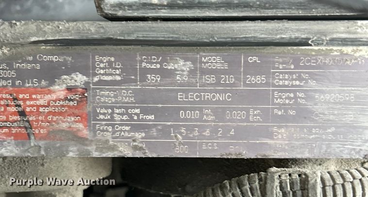 image for item ET6777 2003 Ford F650 Super Duty flatbed truck