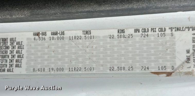 image for item ET6778 2005 Freightliner M2 water truck