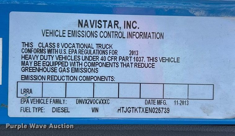 image for item ET6795 2014 Caterpillar CT660 dump truck