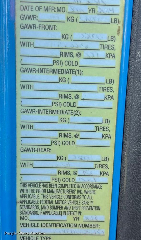 image for item ET6795 2014 Caterpillar CT660 dump truck