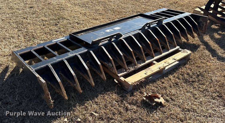 image for item ET7445 Skid steer root rake