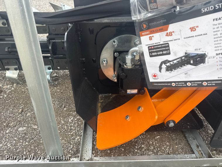 image for item EU4010 2025 Wolverine TCR-12-48H skid steer trencher