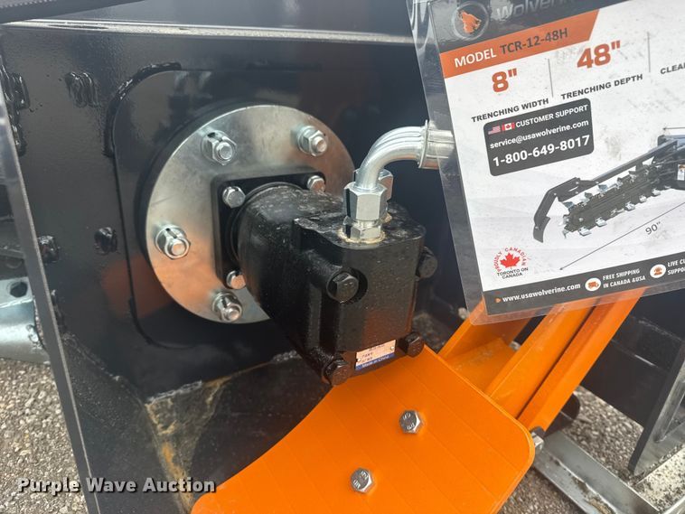 image for item EU4010 2025 Wolverine TCR-12-48H skid steer trencher