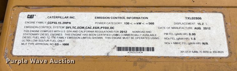 image for item EU8567 2013 Caterpillar 740B articulated haul truck