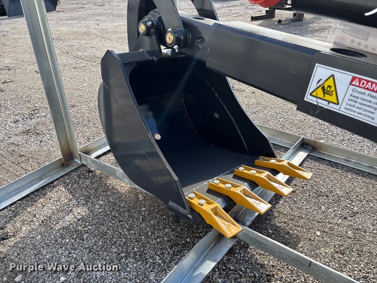 image for item EV3444 2025 LandHonor BH-12-72D skid steer backhoe