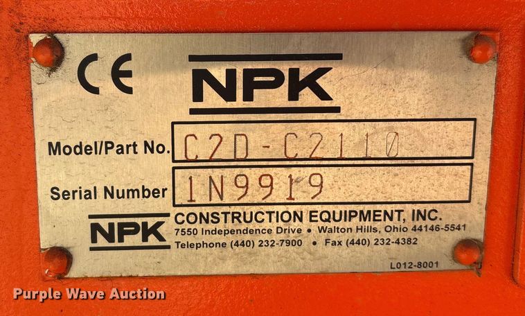 image for item FG1607 NPK C-2D plate compactor