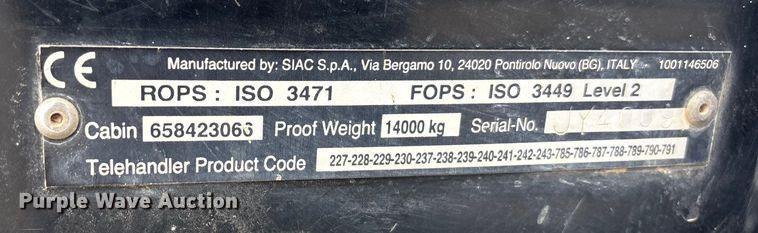 image for item FG1649 2014 Caterpillar TH514C telehandler