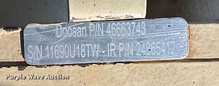 image for item FG1677 2018 Ingersoll Rand P185 air compressor