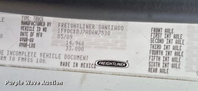 image for item FG1678 2010 Freightliner Business Class M2 dump truck