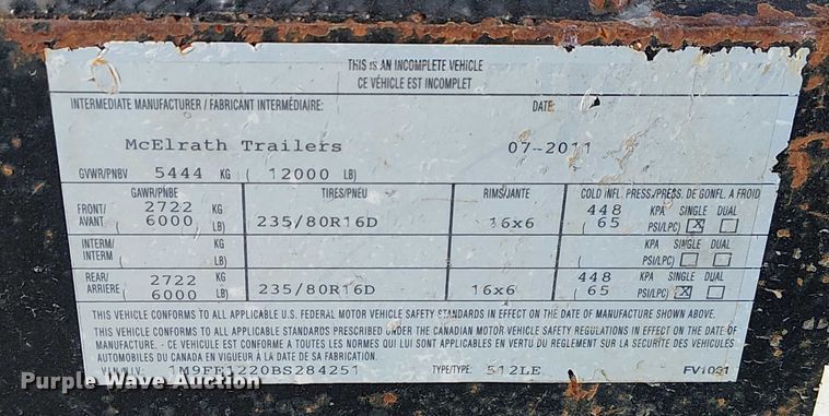 image for item FK0905 Vermeer V500LE vacuum trailer