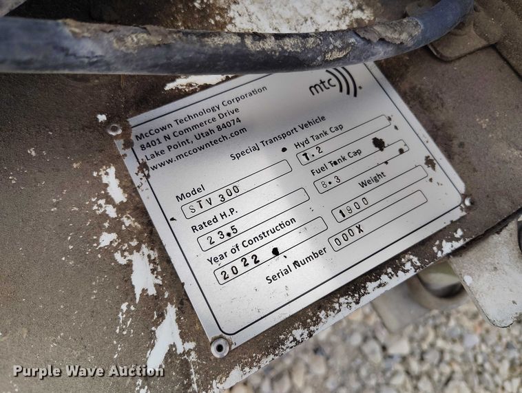 image for item IH9396 2022 McCowen Zahn STV 300 grout mixer