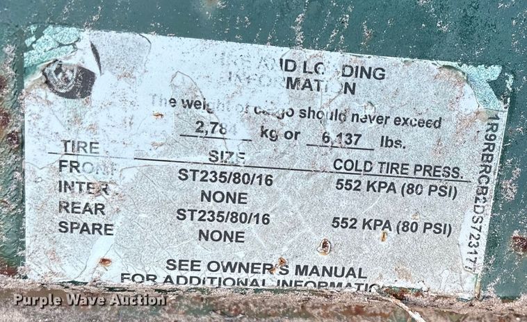 image for item NK9016 2013 RWN filter pod trailer