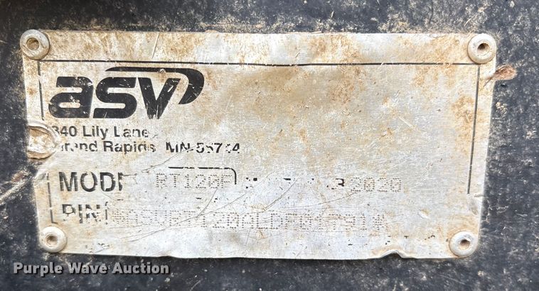 image for item YA1686 2020 ASV RT-120 Forestry tracked skid steer loader