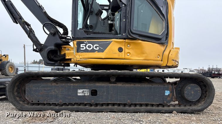 image for item YA1713 2021 John Deere 50G mini excavator