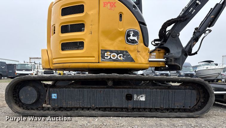 image for item YA1713 2021 John Deere 50G mini excavator