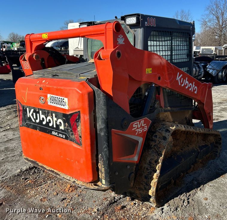image for item YA1754 Kubota SVL75-3 tracked skid steer loader