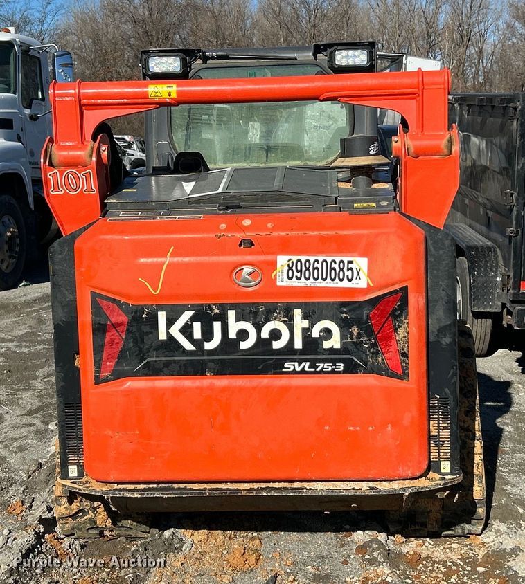 image for item YA1754 Kubota SVL75-3 tracked skid steer loader