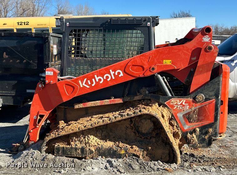 image for item YA1754 Kubota SVL75-3 tracked skid steer loader