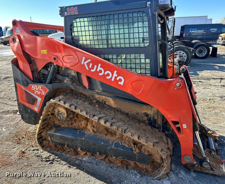 image for item YA1754 Kubota SVL75-3 tracked skid steer loader
