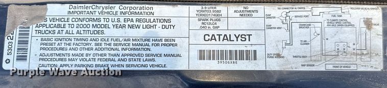 image for item DQ4200 2000 Dodge Ram 1500 pickup truck