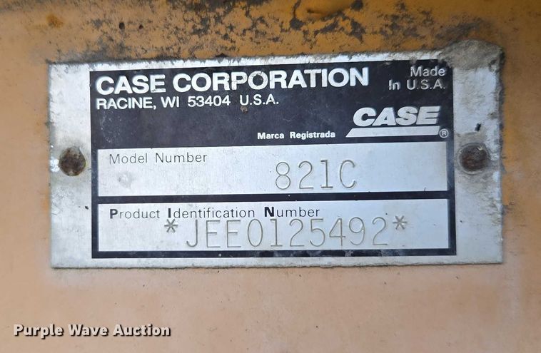 image for item DU2585 2001 Case 821C wheel loader