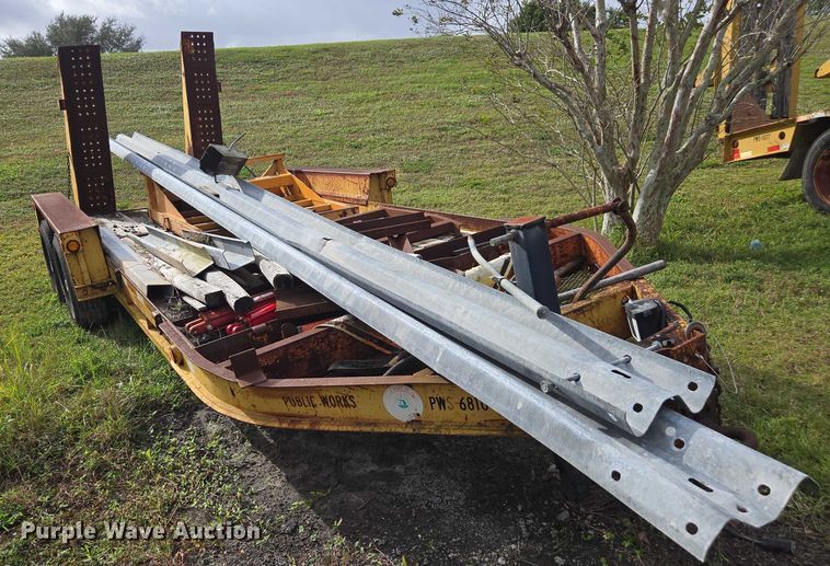 image for item DU2588 2002 Belshe WB-12 equipment trailer