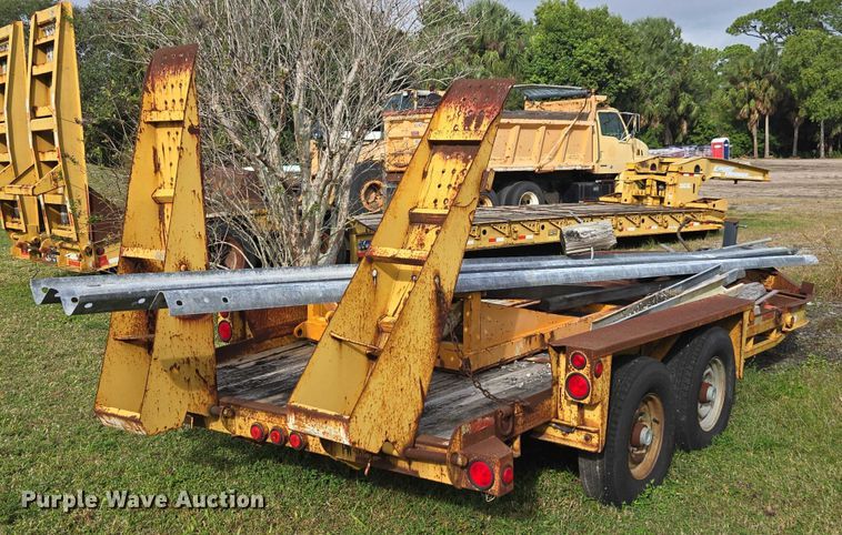 image for item DU2588 2002 Belshe WB-12 equipment trailer