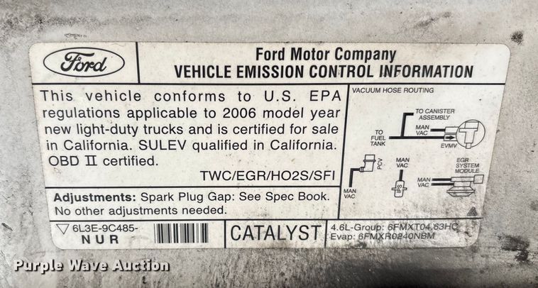 image for item DU2589 2006 Ford F150 Ext. Cab pickup truck