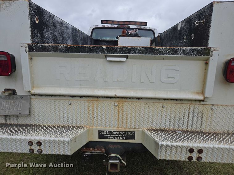 image for item DU2594 1996 Ford F350 Crew Cab utility bed pickup truck