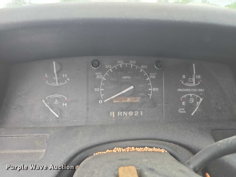 image for item DU2594 1996 Ford F350 Crew Cab utility bed pickup truck