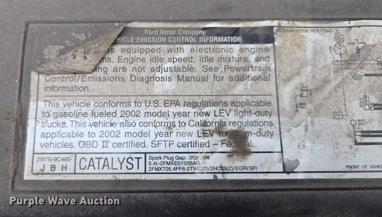 image for item DU2596 2002 Ford F150 XL pickup truck