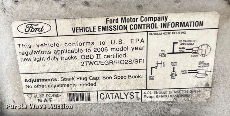 image for item DU2607 2006 Ford F150 XL Ext. Cab pickup truck