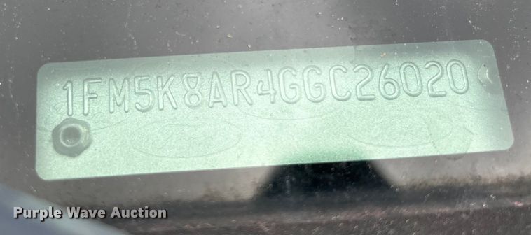 image for item DU2617 2016 Ford Explorer Police Interceptor SUV