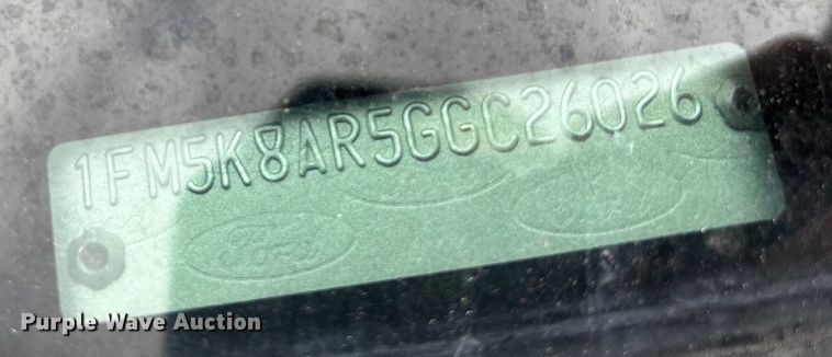 image for item DU2618 2016 Ford Explorer Police Interceptor SUV