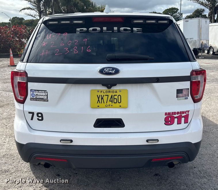image for item DU2620 2016 Ford Explorer Police Interceptor SUV