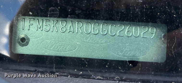 image for item DU2620 2016 Ford Explorer Police Interceptor SUV