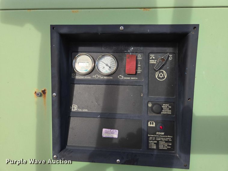 image for item DU2621 Sullair 185 air compressor