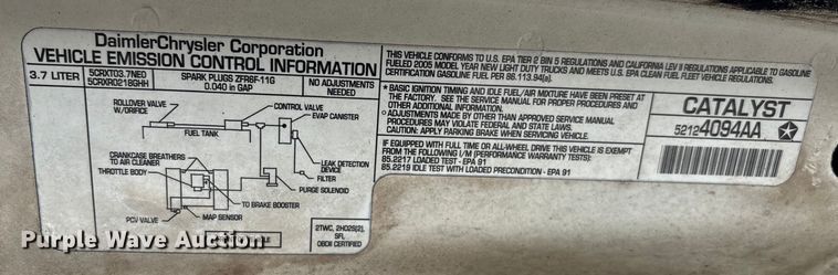 image for item DU2635 2005 Jeep Grand Cherokee SUV