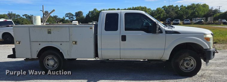 image for item DU2638 2015 Ford F250 Super Duty XL Ext. Cab utility bed pickup truck